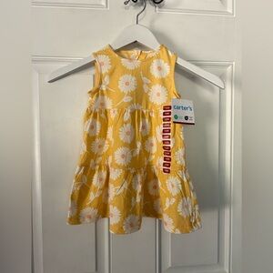 Carter's Yellow Floral Sleeveless Dress